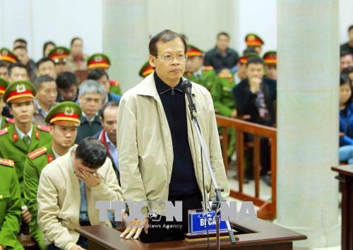 Hình ảnh Trịnh Xuân Thanh và đồng phạm nói lời nói sau cùng